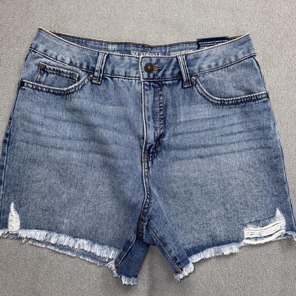 Sound Style Hope Vintage Reunion High Rise Shorts Women's Size 8/29 Distressed